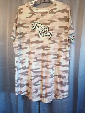 Take It Easy Women's Camo Night Gown